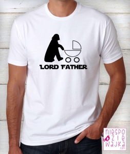 koszulka niespodziewajka lord father biala